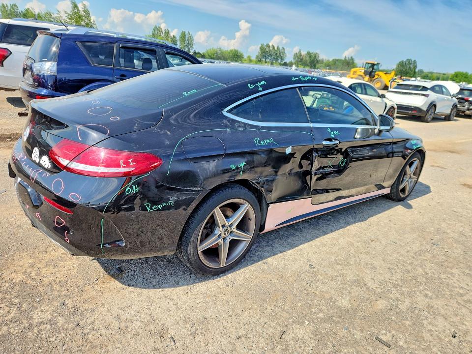 2018 Mercedes-benz C class VIN WDDWJ4KB9JF630150 COPART salvage auction — FRONT END, ON - PERMIT NO BRAND - UNFIT, sold $14,000 on 2026-08-20 (photo 3)