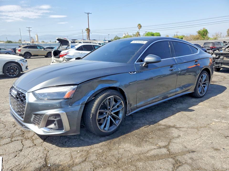 2023 Audi A5 VIN WAUDACF54PA008820 COPART salvage auction — SIDE, Ca - Salvage Certificate, sold $17,100 on 2026-08-17 (photo 1)
