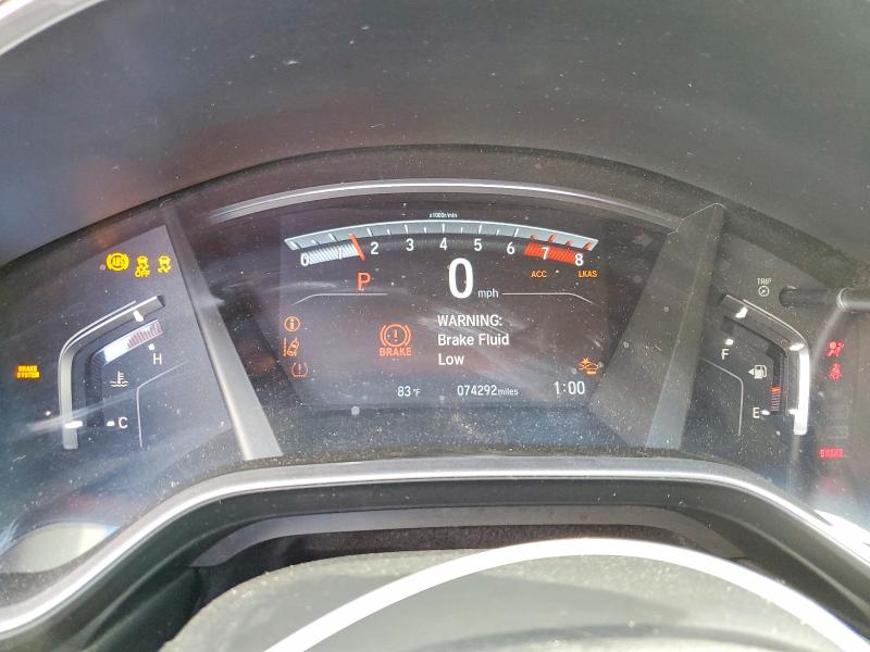 2020 Honda Cr-v VIN 7FARW1H87LE019449 COPART salvage auction — FRONT END, FL - CERT OF TITLE SLVG REBUILDABLE, sold $8,800 on 2026-07-31 (photo 9)