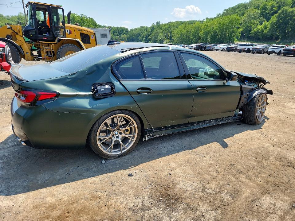 2022 BMW M5 VIN WBS73CH03NCK24583 COPART salvage auction — FRONT END, NJ - CERT OF TITLE-SALVAGE, sold $48,750 on 2026-07-30 (photo 3)