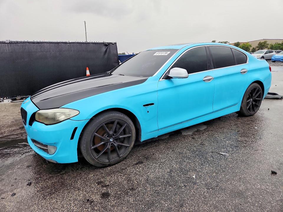 2011 BMW 5 series VIN WBAFR9C53BC757470 COPART salvage auction — FRONT END, FL - CERTIFICATE OF TITLE (P), sold $375 on 2026-07-23 (photo 1)