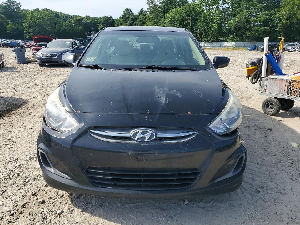 2016 Hyundai Accent VIN KMHCT4AE2GU102582 COPART salvage auction — REAR END, Ma - Cert Of Title-Reconstrctd Coll, sold $725 on 2026-07-27 (photo 5)