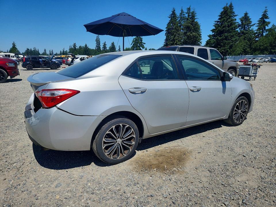 2014 Toyota Corolla VIN 5YFBURHE7EP140643 COPART salvage auction — REAR END, Wa - Bill Of Sale, sold $2,250 on 2026-07-17 (photo 3)