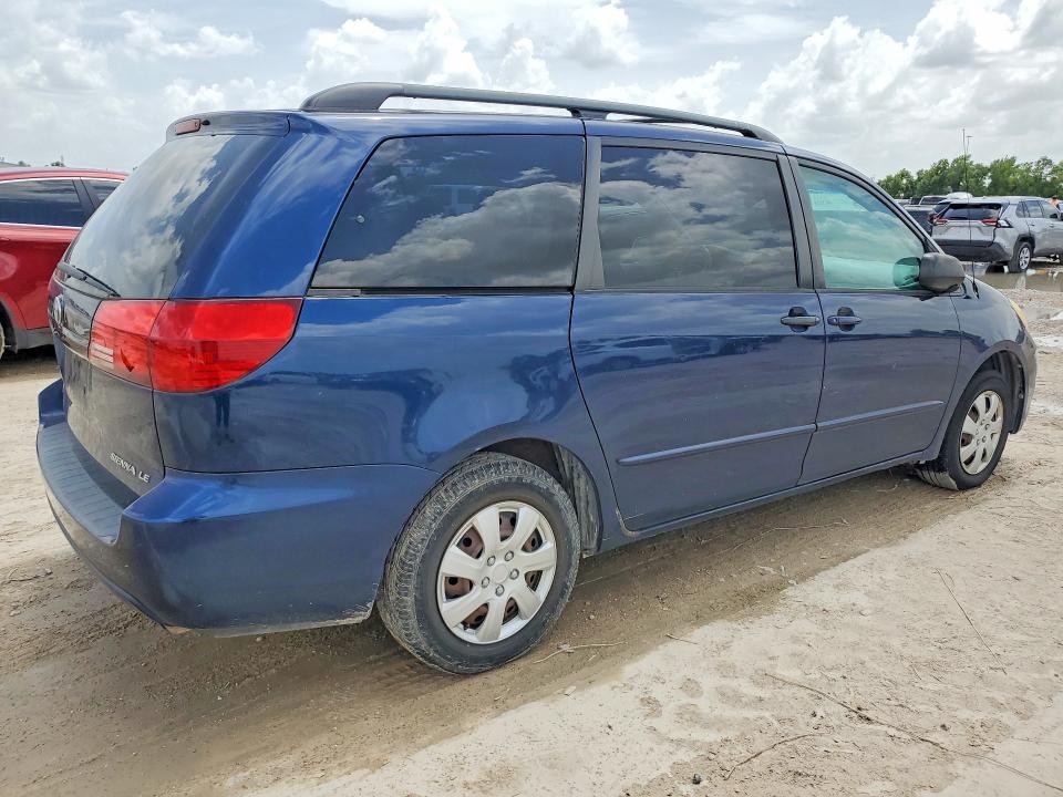 2004 Toyota Sienna VIN 5TDZA23CX4S109252 COPART salvage auction — NORMAL WEAR, Tx - Certificate Of Title, sold $300 on 2026-07-21 (photo 3)