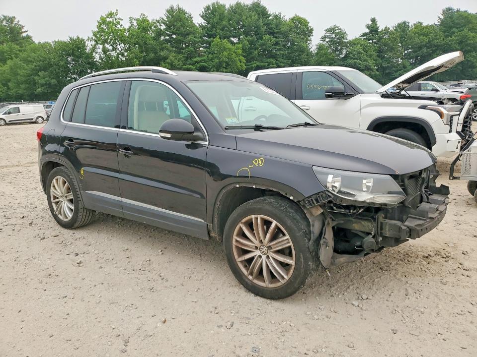 2012 Volkswagen Tiguan VIN WVGBV7AX4CW539555 COPART salvage auction — FRONT END, Ma - Cert Of Title-Reconstrctd Coll, sold $525 on 2026-07-27 (photo 4)