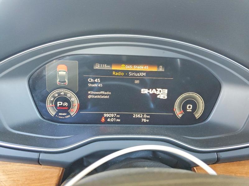 2021 Audi Q5 VIN WA1BAAFY4M2109574 COPART salvage auction — SIDE, CA - SALVAGE CERTIFICATE, sold $8,300 on 2026-08-25 (photo 9)