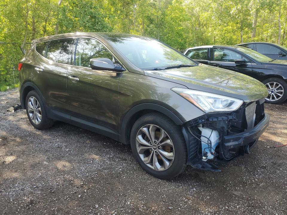 2013 Hyundai Santa fe VIN 5XYZUDLA0DG083971 COPART salvage auction — FRONT END, ON - PERMIT NO BRAND - UNFIT, sold $425 on 2026-07-21 (photo 4)