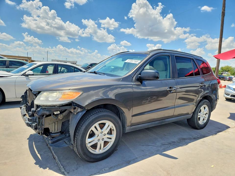 2012 Hyundai Santa fe VIN 5XYZGDAB2CG124960 COPART salvage auction — FRONT END, Tx - Salvage Vehicle Title, sold $1,600 on 2026-07-20 (photo 1)