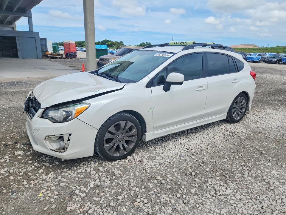 2013 Subaru Impreza VIN JF1GPAL62D2820399 COPART salvage auction — FRONT END, Fl - Cert Of Title Slvg Rebuildable, sold $400 on 2026-07-16 (photo 1)