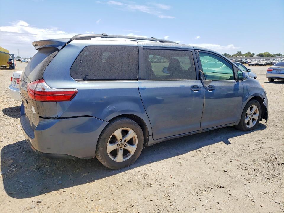 2015 Toyota Sienna VIN 5TDKK3DC1FS649434 COPART salvage auction — FRONT END, HI - DIS/DLR/EXP ONLY CLEAN TITLE, sold $25 on 2026-07-28 (photo 3)