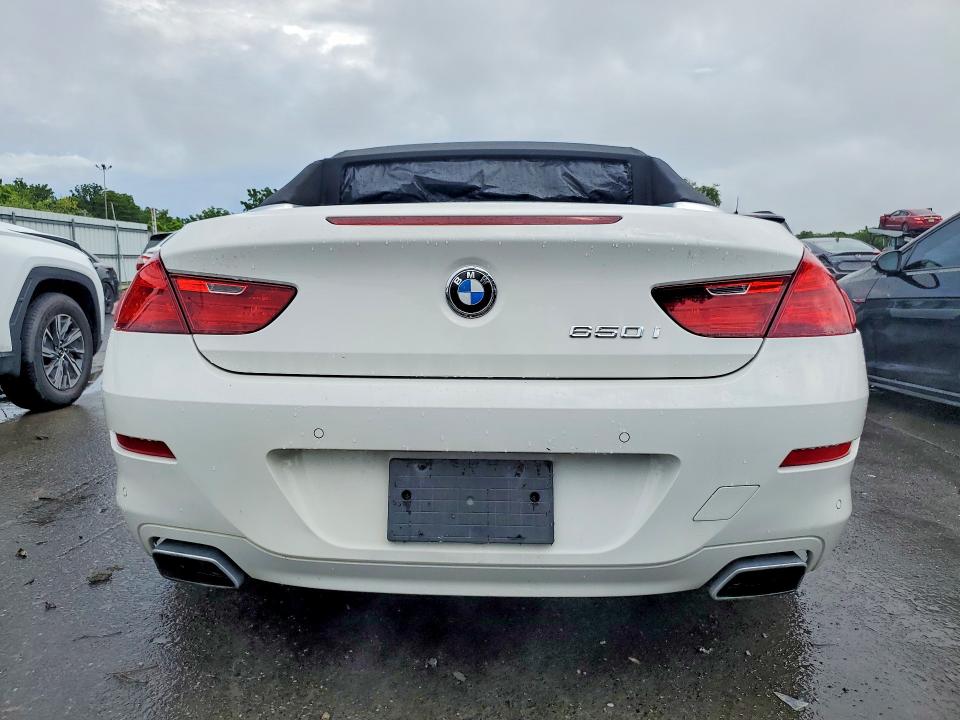 2012 BMW 6er VIN WBALZ3C52CDL70405 COPART salvage auction — NORMAL WEAR, Nj - Certificate Of Title, sold $2,900 on 2026-07-14 (photo 6)
