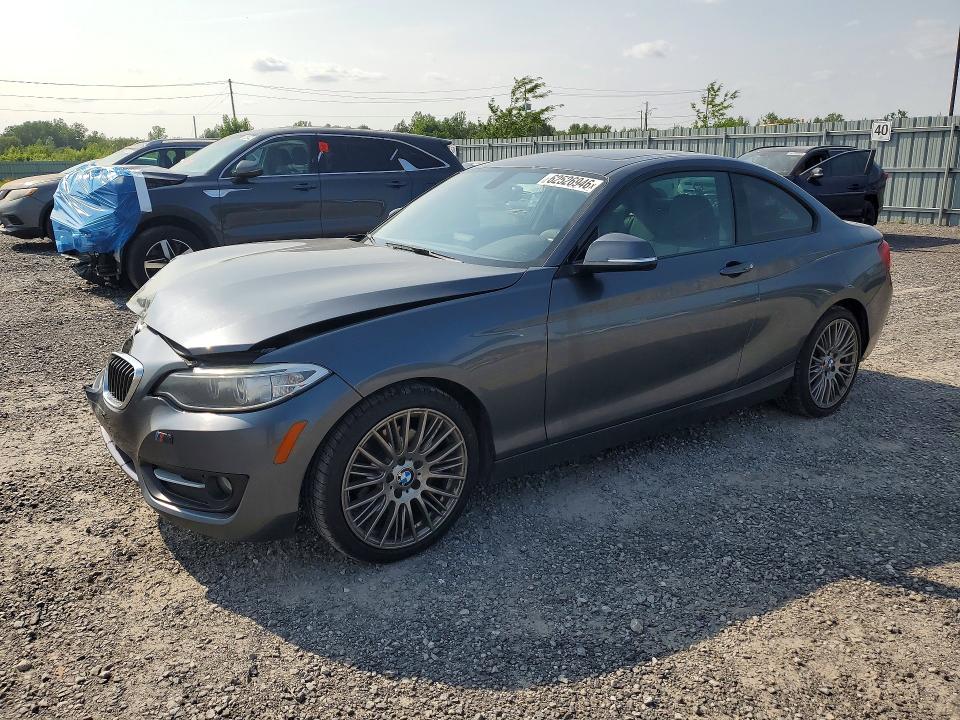 2015 BMW 2er VIN WBA1F7C54FVX95761 COPART salvage auction — FRONT END, On - Permit Salvage, sold $1,900 on 2026-08-18 (photo 1)