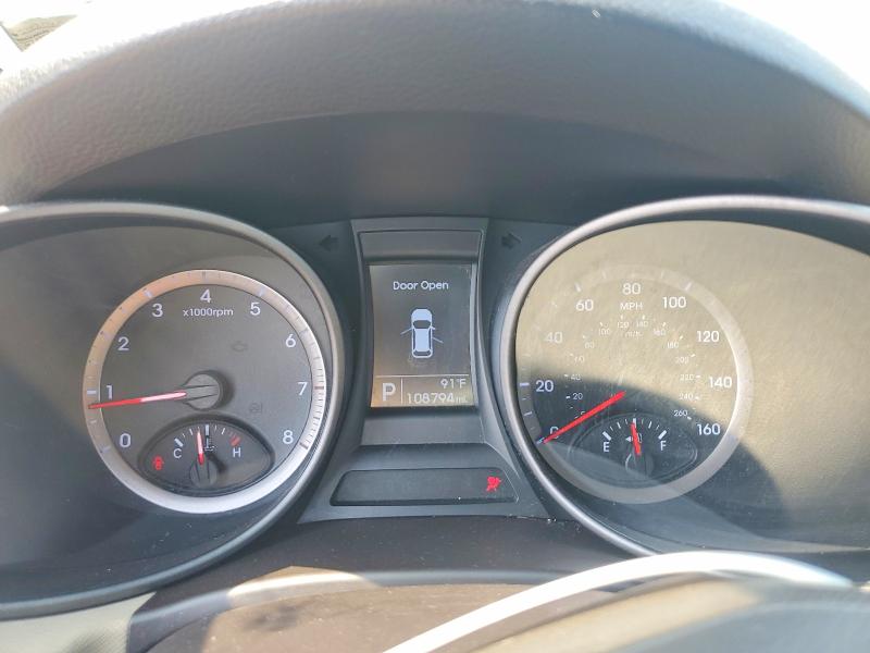 2013 Hyundai Santa fe VIN 5XYZTDLB5DG094122 COPART salvage auction — FRONT END, Mi - Certificate Of Title, sold $400 on 2026-07-28 (photo 9)