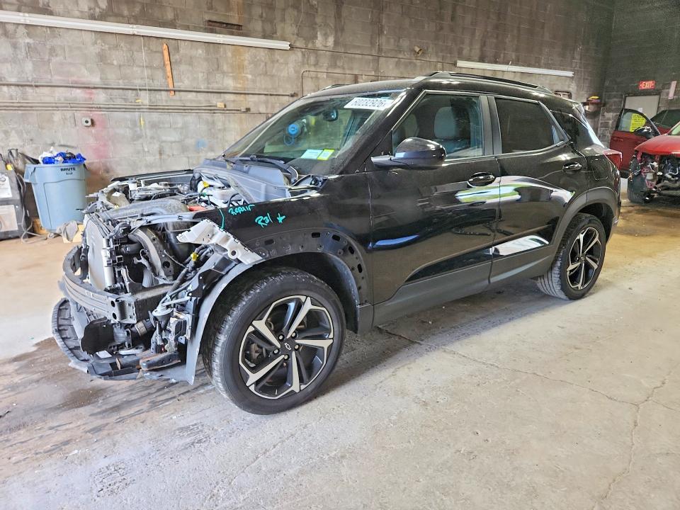2021 Chevrolet Trailblazer VIN KL79MUSL0MB135237 COPART salvage auction — FRONT END, Ny - Mv-907A Salvage Certificate, sold $4,950 on 2026-07-27 (photo 1)