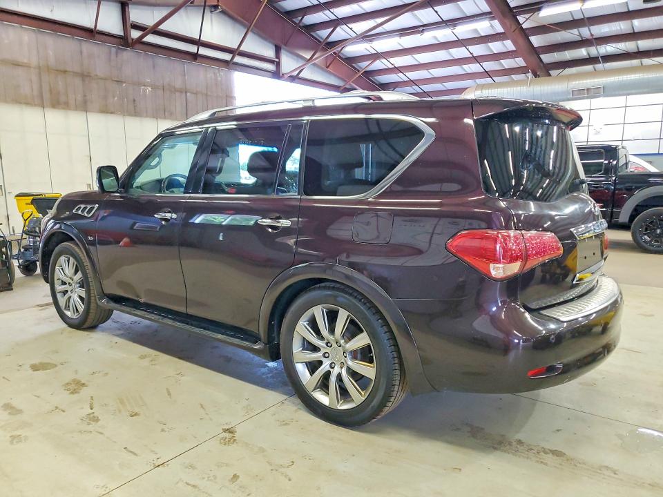 2014 Infiniti Qx80 VIN JN8AZ2NE1E9067613 COPART salvage auction — MINOR DENT/SCRATCHES, Me - Certificate Of Title, sold $3,950 on 2026-07-27 (photo 2)