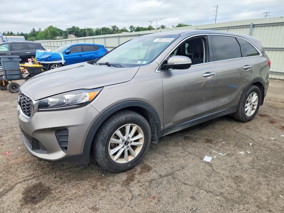 2019 Kia Sorento VIN 5XYPGDA38KG536248 COPART salvage auction — REAR END, PA - CERTIFICATE OF SALVAGE, sold $2,350 on 2026-07-10 (photo 1)
