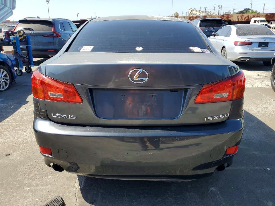 2006 Lexus Is 250 VIN JTHBK262662019672 COPART salvage auction — REAR END, CA - DIS/DLR/EXP ONLY CLEAN TITLE, sold $775 on 2026-07-22 (photo 6)