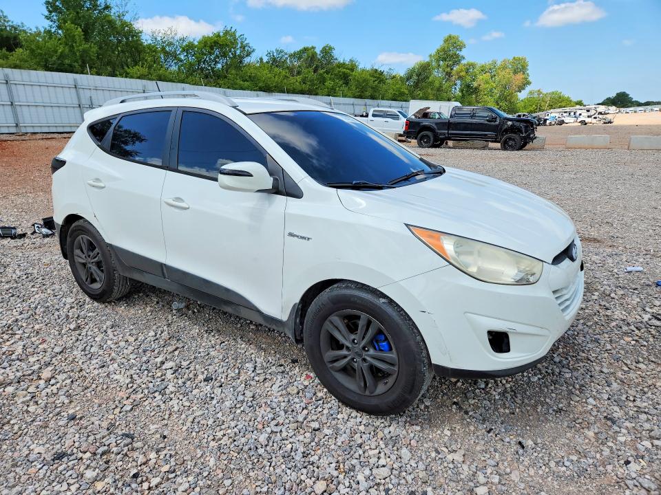 2013 Hyundai Tucson VIN KM8JU3AC7DU560515 COPART salvage auction — FRONT END, Ok - Certificate Of Title, sold $1,750 on 2026-07-09 (photo 4)