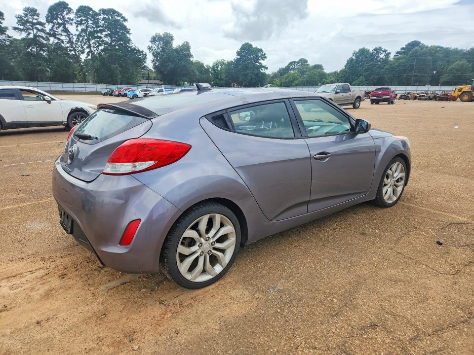 2013 Hyundai Veloster VIN KMHTC6AD1DU145504 COPART salvage auction — FRONT END, Tx - Certificate Of Title, sold $500 on 2026-07-27 (photo 3)