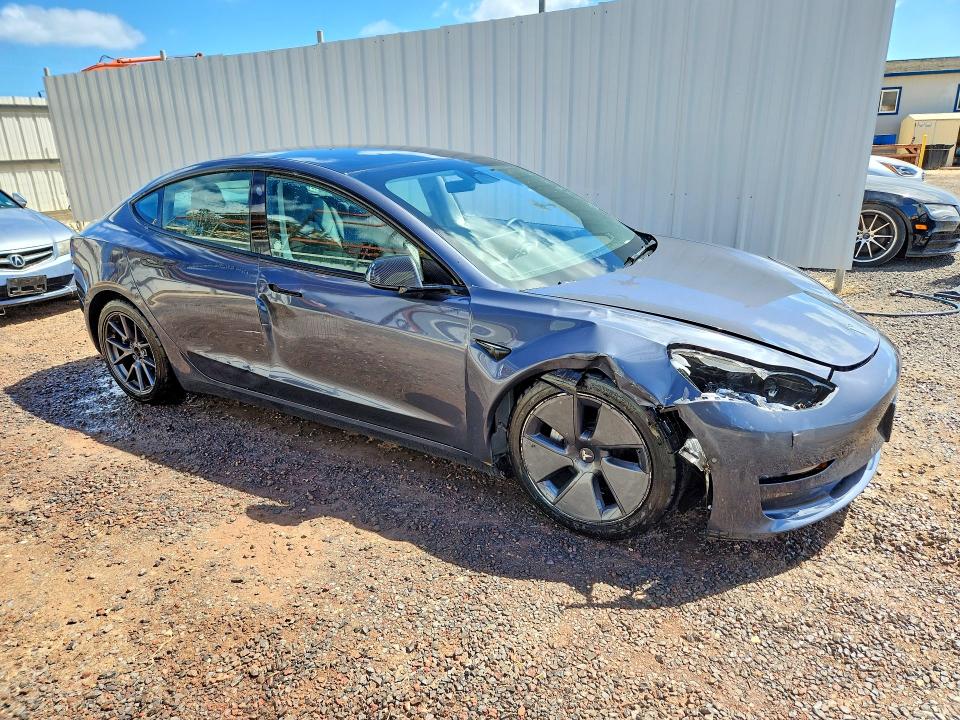 2022 Tesla Model 3 VIN 5YJ3E1EB9NF307982 COPART salvage auction — FRONT END, HI - CERTIFICATE OF TITLE, sold $7,100 on 2026-07-27 (photo 4)