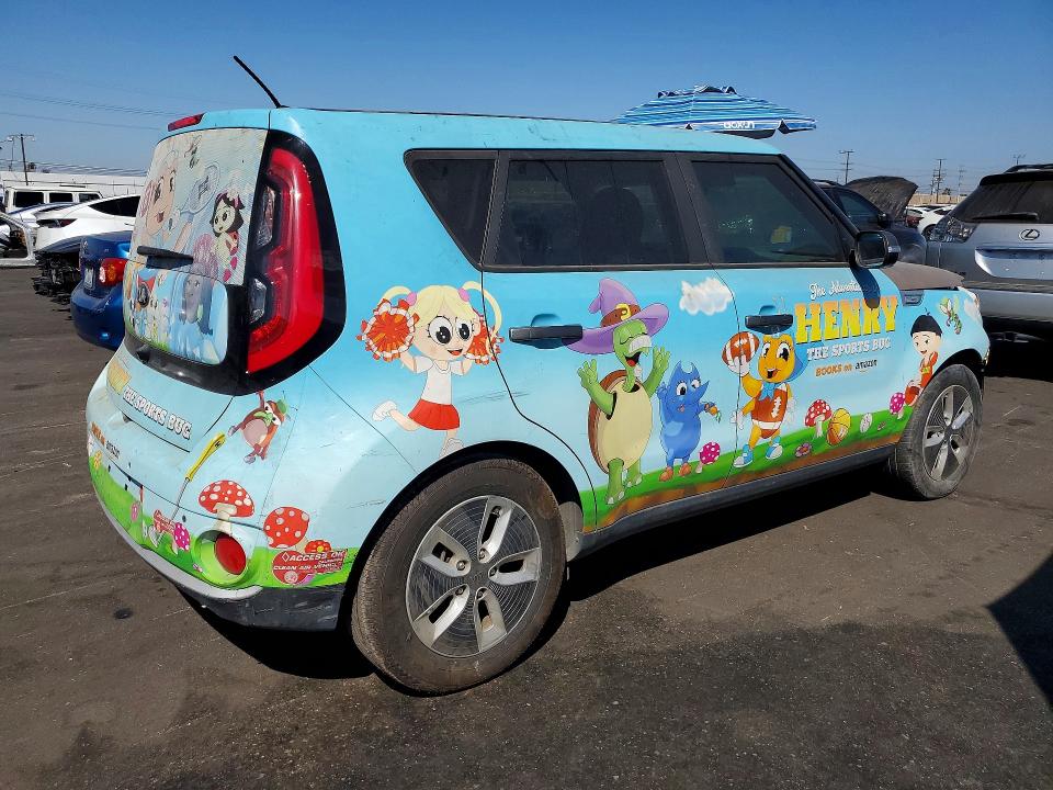 2018 Kia Soul ev + VIN KNDJX3AE7J7032271 COPART salvage auction — FRONT END, Ca - Salvage Certificate, sold $725 on 2026-07-29 (photo 3)