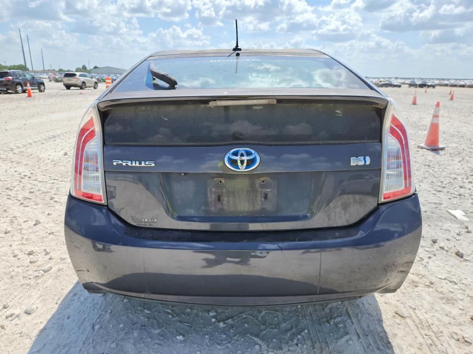 2012 Toyota Prius VIN JTDKN3DU1C1556275 COPART salvage auction — NORMAL WEAR, Mt - Certificate Of Title, sold $2,050 on 2026-07-30 (photo 6)