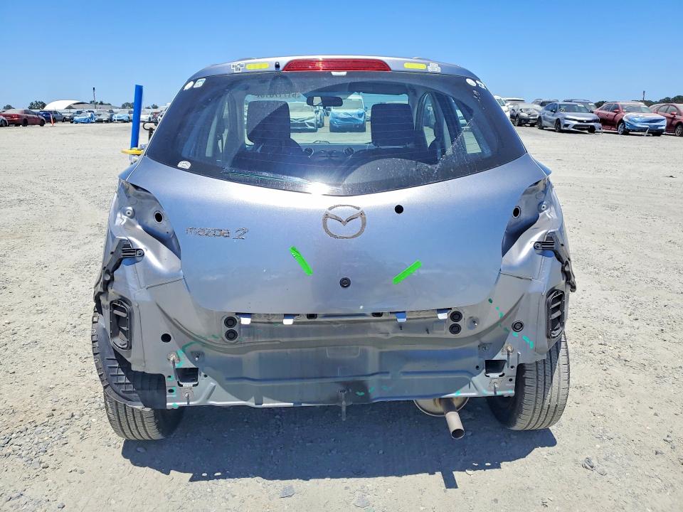 2011 Mazda 2 VIN JM1DE1HZ4B0125534 COPART salvage auction — REAR END, CA - SALVAGE CERTIFICATE, sold $750 on 2026-07-23 (photo 6)