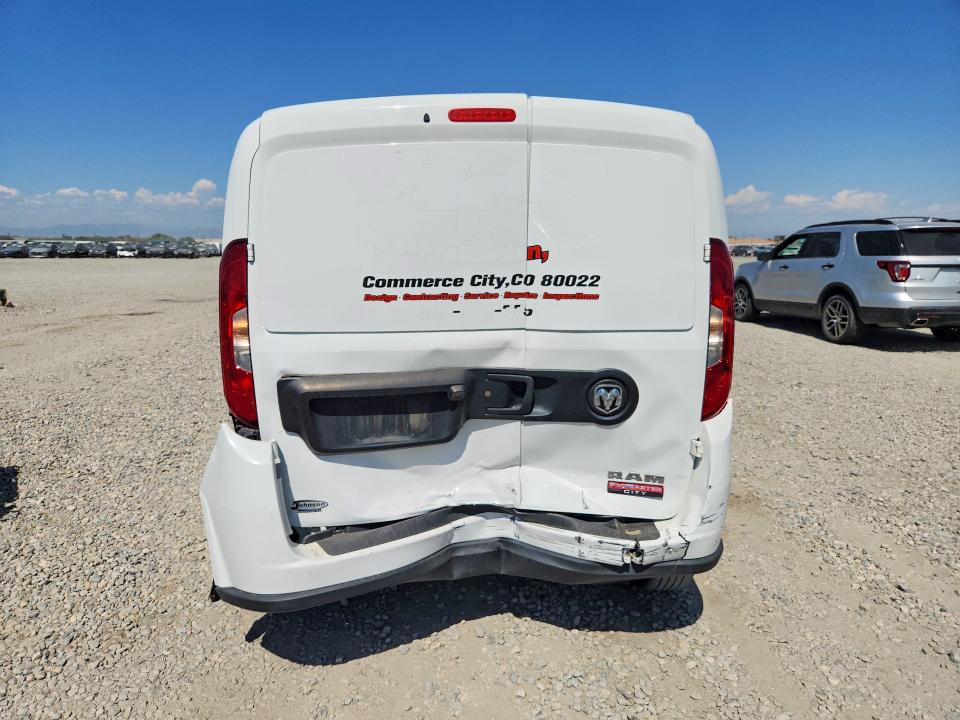 2022 Ram Promaster city VIN ZFBHRFAB7N6W99064 COPART salvage auction — REAR END, Co - Public - Salvage Title, sold $1,000 on 2026-07-28 (photo 6)