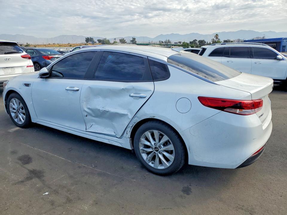 2017 Kia Optima VIN 5XXGT4L39HG164019 COPART salvage auction — VANDALISM, Ca - Salvage Certificate, sold $250 on 2026-07-27 (photo 2)