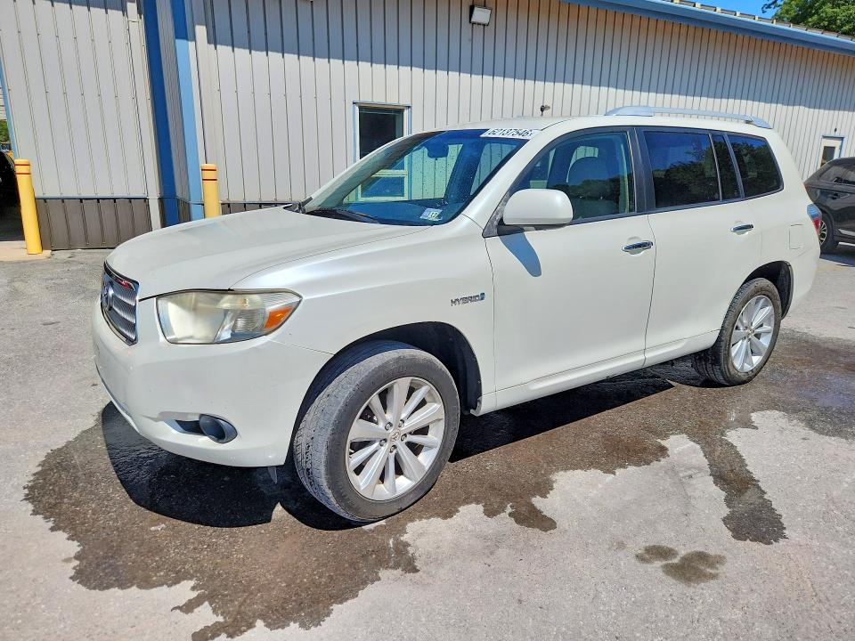 2008 Toyota Highlander hybrid VIN JTEEW41A982011089 COPART salvage auction — FRONT END, Md - Certificate Of Title (P), sold $1,500 on 2026-07-27 (photo 1)