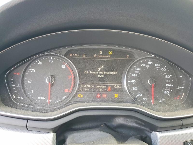 2018 Audi A5 VIN WAUBNCF54JA036068 COPART salvage auction — FRONT END, Ms - Certificate Of Title, sold $275 on 2026-07-28 (photo 9)