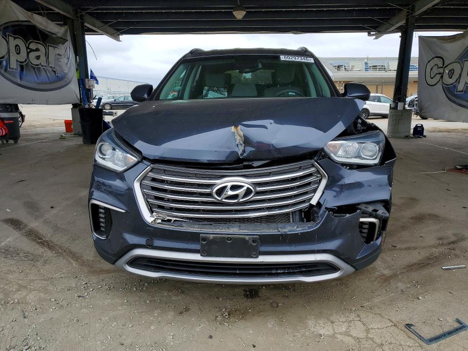 2017 Hyundai Santa fe VIN KM8SM4HF8HU234593 COPART salvage auction — FRONT END, Ca - Salvage Certificate, sold $15 on 2026-07-30 (photo 5)