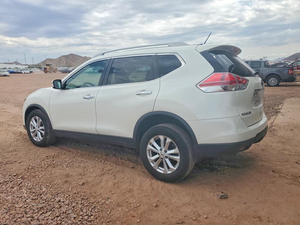 2016 Nissan Rogue VIN 5N1AT2MV0GC912371 COPART salvage auction — FRONT END, Az - Cert Of Title - Salvage, sold $450 on 2026-07-30 (photo 2)