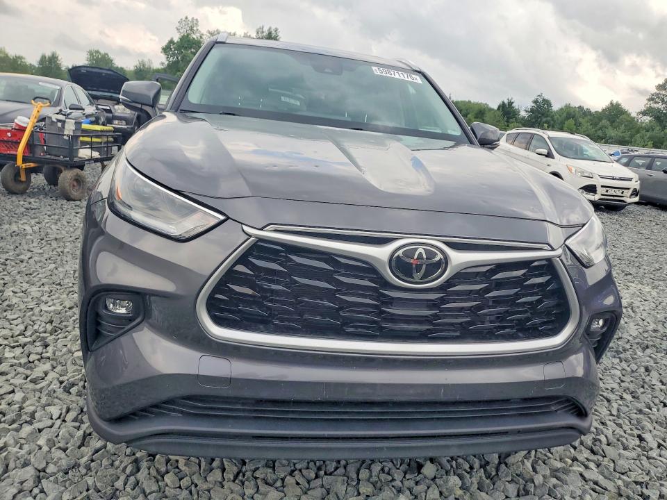 2021 Toyota Highlander VIN 5TDHZRBH9MS554267 COPART salvage auction — HAIL, Oh - Cert Of Title-Salvage, sold $225 on 2026-07-30 (photo 5)