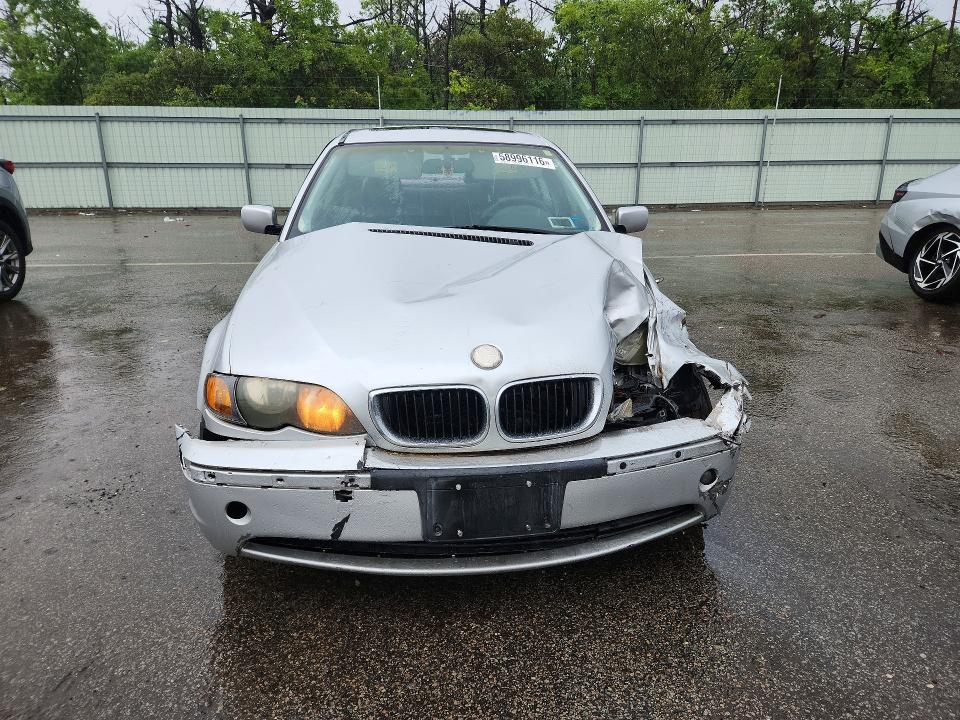 2002 BMW 3 series VIN WBAEV33462KL67156 COPART salvage auction — FRONT END, NY - MV-907A SALVAGE CERTIFICATE, sold $375 on 2026-07-13 (photo 5)