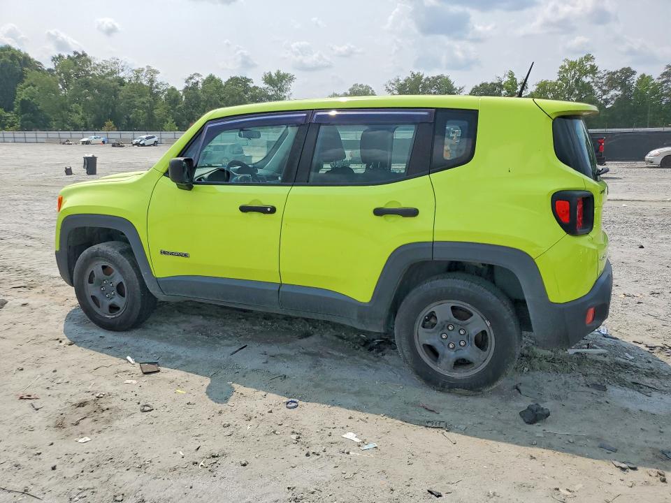 2018 Jeep Renegade VIN ZACCJBAH2JPG97841 COPART salvage auction — MINOR DENT/SCRATCHES, Nc - Certificate Of Title, sold $2,050 on 2026-08-03 (photo 2)