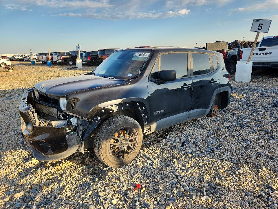 2021 Jeep Renegade VIN ZACNJDAB2MPM13495 COPART salvage auction — FRONT END, Tx - Certificate Of Title (P), sold $4,500 on 2026-07-28 (photo 1)