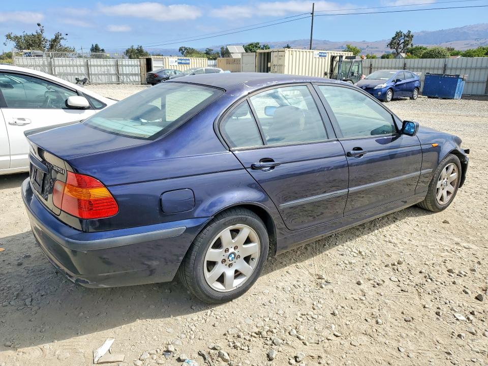 2002 BMW 3 series VIN WBAEV33472KL68736 COPART salvage auction — FRONT END, CA - DIS/DLR/EXP ONLY CLEAN TITLE, sold $225 on 2026-07-09 (photo 3)