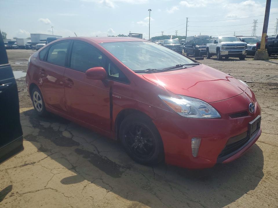 2013 Toyota Prius VIN JTDKN3DU9D0343646 COPART salvage auction — FRONT END, MI - CERTIFICATE OF TITLE, sold $3,150 on 2026-07-24 (photo 4)