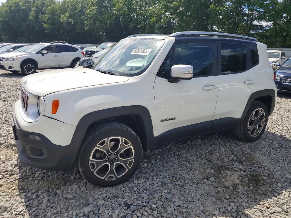 2018 Jeep Renegade VIN ZACCJBDB1JPH06441 COPART salvage auction — FRONT END, Ma - Cert Of Title-Salvage, sold $2,400 on 2026-08-12 (photo 1)