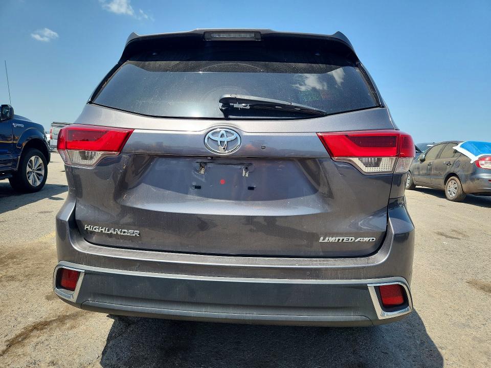 2018 Toyota Highlander VIN 5TDDZRFH0JS491645 COPART salvage auction — FRONT END, Pa - Certificate Of Salvage, sold $4,950 on 2026-07-17 (photo 6)
