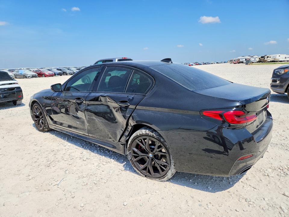 2022 BMW 5er VIN WBA53BJ04NCH72532 COPART salvage auction — SIDE, TX - SALVAGE VEHICLE TITLE (P), sold $24,100 on 2026-08-20 (photo 2)