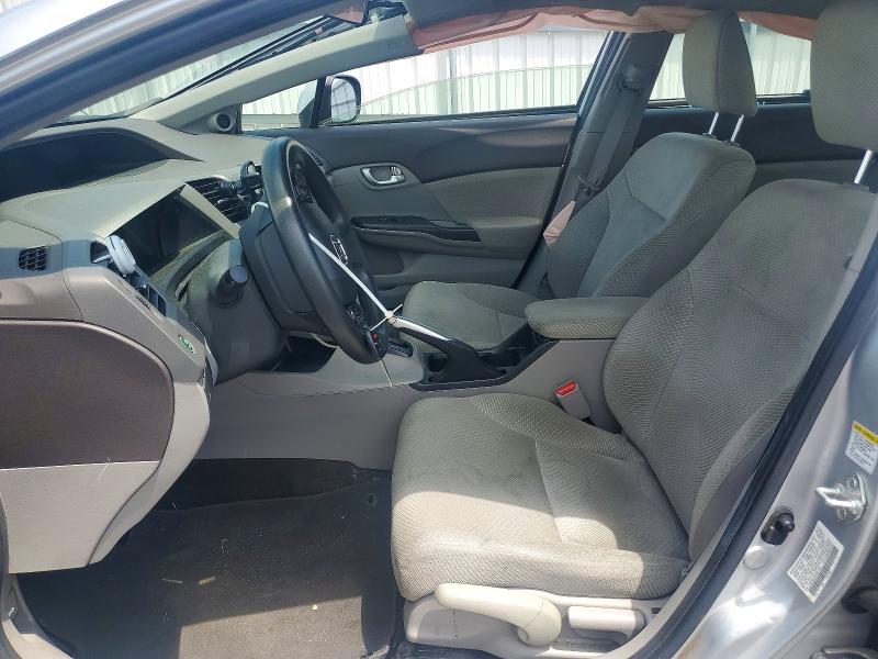 2012 Honda Civic VIN JHMFB4F22CS011447 COPART salvage auction — REAR END, Va - Certificate Of Title, sold $200 on 2026-07-22 (photo 7)