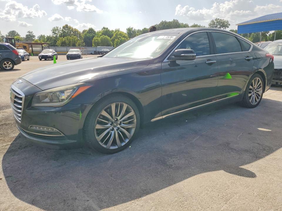 2015 Hyundai Genesis VIN KMHGN4JF9FU028533 COPART salvage auction — MECHANICAL, Ms - Certificate Of Title, sold $1,000 on 2026-07-31 (photo 1)