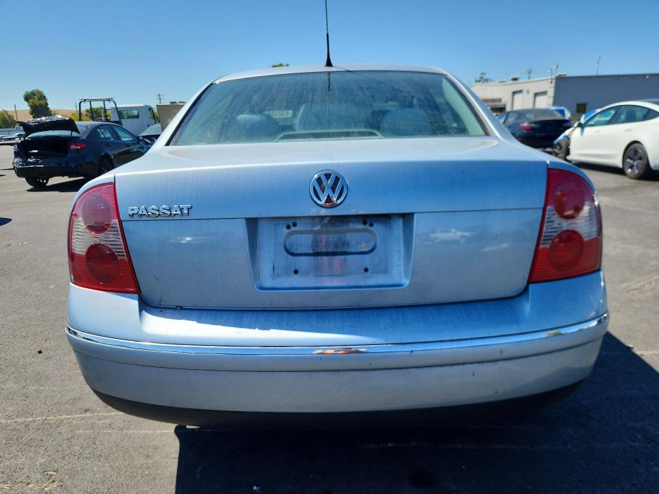2003 Volkswagen Passat VIN WVWPD63B13P398026 COPART salvage auction — FRONT END, CA - SALVAGE CERTIFICATE, sold $175 on 2026-08-10 (photo 6)