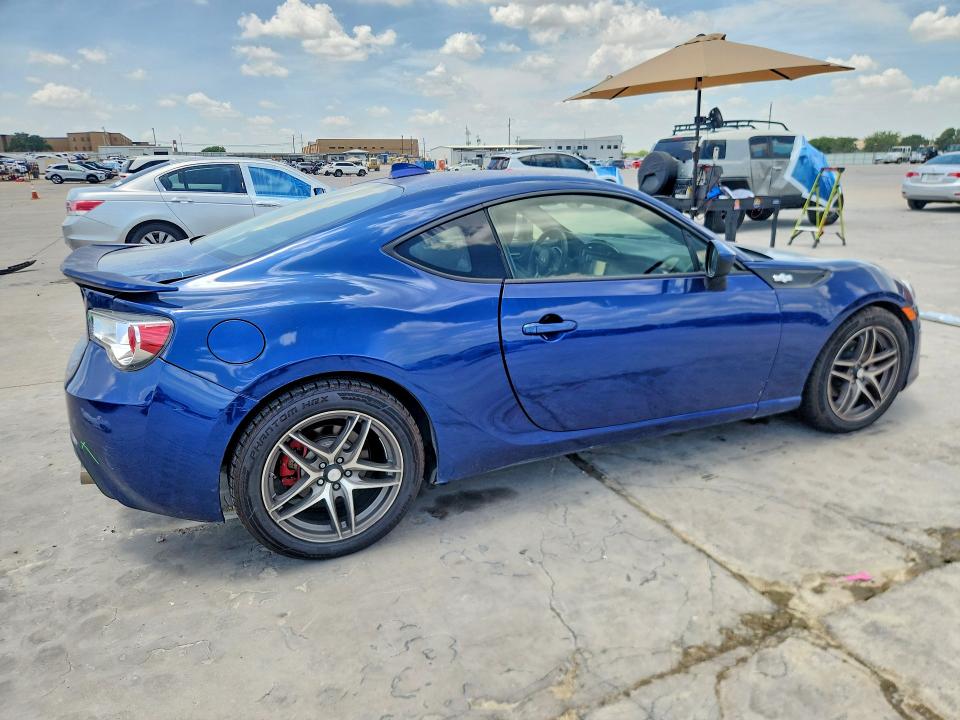 2013 Scion Fr-s VIN JF1ZNAA1XD2725630 COPART salvage auction — REAR END, Tx - Cert Of Title-Rebuilt Salvage, sold $175 on 2026-09-03 (photo 3)