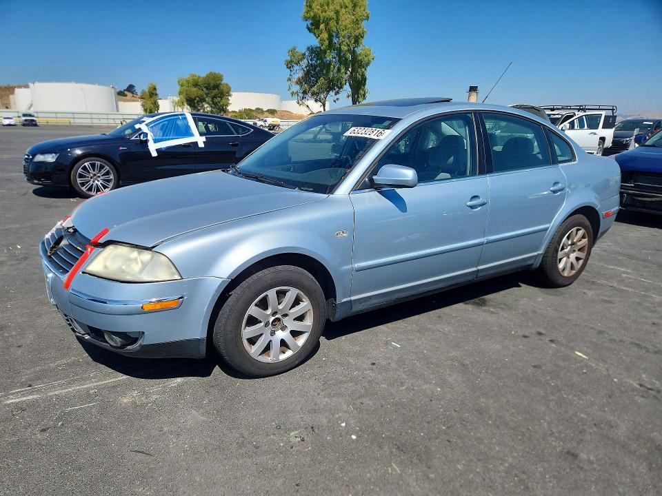 2003 Volkswagen Passat VIN WVWPD63B13P398026 COPART salvage auction — FRONT END, CA - SALVAGE CERTIFICATE, sold $175 on 2026-08-10 (photo 1)