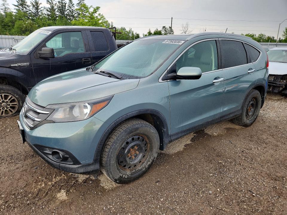 2012 Honda Cr-v VIN 2HKRM4H90CH107949 COPART salvage auction — FRONT END, ON - PERMIT NO BRAND - UNFIT, sold $1,450 on 2026-07-23 (photo 1)