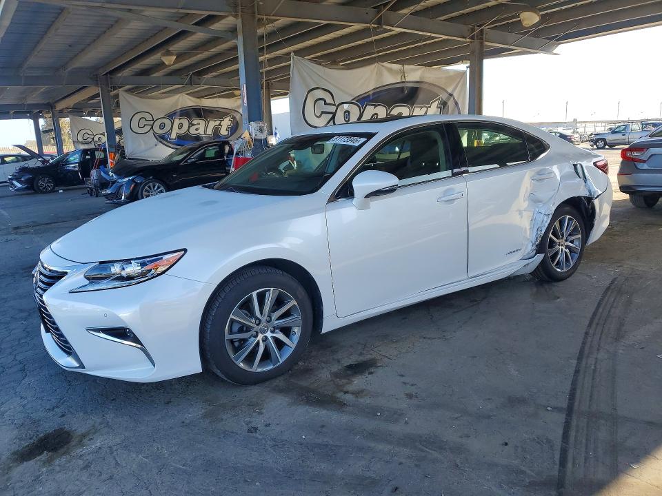 2018 Lexus Es 300h VIN JTHBW1GG0J2174574 COPART salvage auction — REAR END, Ca - Salvage Certificate, sold $2,600 on 2026-07-28 (photo 1)