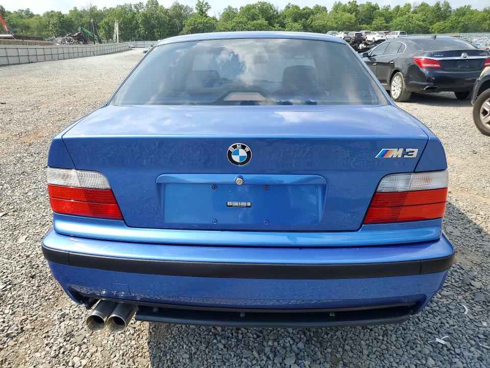 1997 BMW M3 VIN WBSCD9328VEE06133 COPART salvage auction — WATER/FLOOD, Ny - Mv907A-Flood Salvage, sold $15,100 on 2026-07-28 (photo 6)